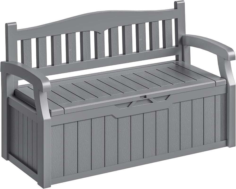 Homall 75 Gallon Outdoor Storage Benches Lockable Deck Box Waterproof