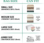 Vacuum Storage Bags with Electric Pump, 10 Large Space Saver Vacuum Seal Bags with Pump, Vacuum Sealer Compression for Clothes, Comforters, Blankets, Bedding