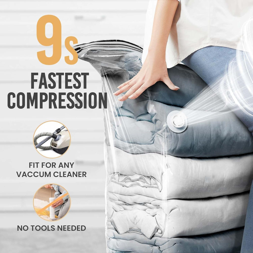 TAILI 10 Pack Vacuum Storage Bags, Space Saver Bags, Jumbo Cube 31x40x15 Inch...