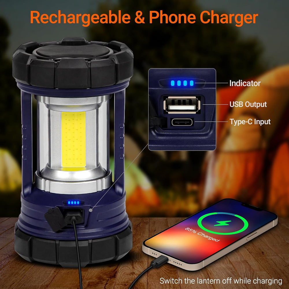Camping Lantern, 3200LM LED Lanterns for Power Outages, 4600mAh Phone Charger...