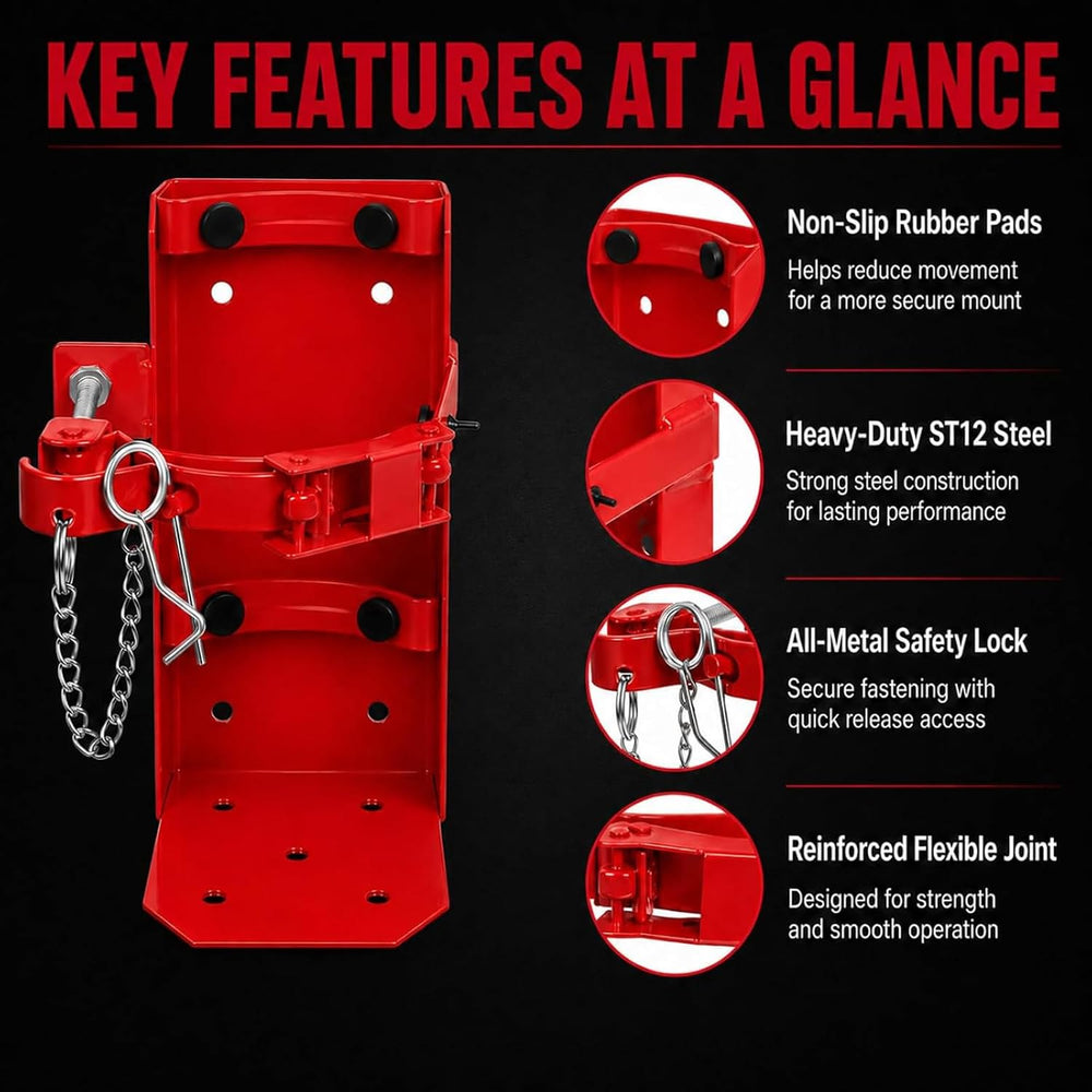 Fire Extinguisher Mount Fit 10lb Dry/5lb Co2 Extinguisher