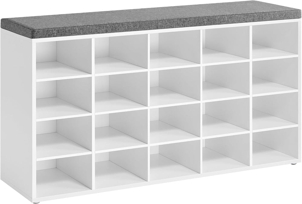 VASAGLE Custos Collection - Shoe Bench, Storage Bench with Padded Seat, Entry...