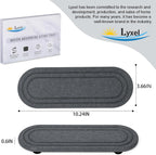 2PCS Water Absorbing Stone Tray, Fast Drying Diatomite Stone Sink Tray, Water Absorbent Diatomite Coasters, Stones Soap Trays for Kitchen Sink, Bathroom Counter Hand Soap Dish Toothbrush Holders