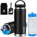 AUVON Large Insulin Pen Cooler for 3-6 Pens with Medical Tag, TSA Approved Insulin Travel Cooler with Portable Handle, Diabetic Travel Case with Gel Ice Pack and Anti-Freezing Drawstring Bag