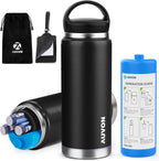 AUVON Large Insulin Pen Cooler for 3-6 Pens with Medical Tag, TSA Approved Insulin Travel Cooler with Portable Handle, Diabetic Travel Case with Gel Ice Pack and Anti-Freezing Drawstring Bag