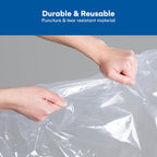 12 Pack Variety Vacuum Storage Bags for Comforters, Blankets & Clothes – Vacuum Sealed Compression Bags with Hand Pump – Space Saver Storage Bags for Bedding, Moving, Travel & Organization (6S & 6L)
