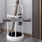 Metal Umbrella Stand, Modern Holder with Removable Water Tray, Standing Cane Storage Organizer for Home, Office, Hotel