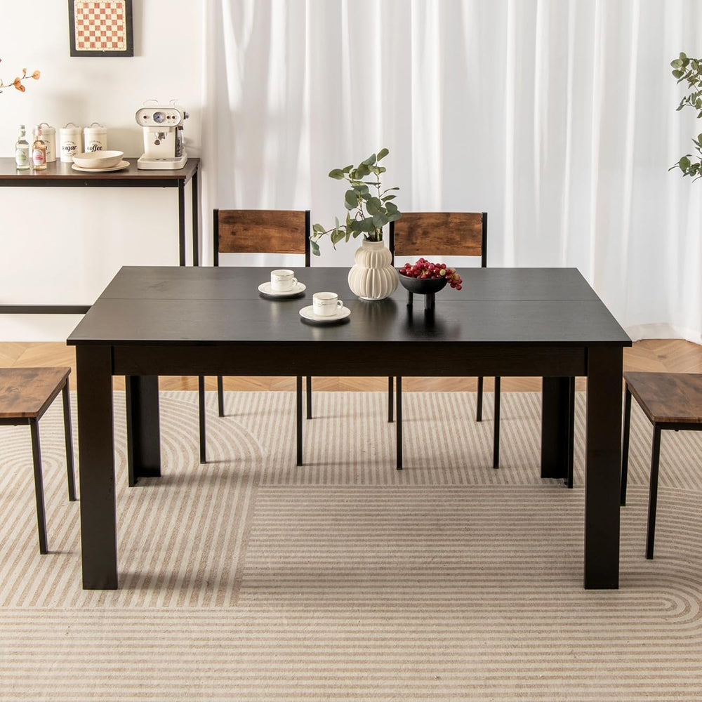 Giantex Dining Table for 6, Rectangular Kitchen Table with 330Lbs Capacity, S...