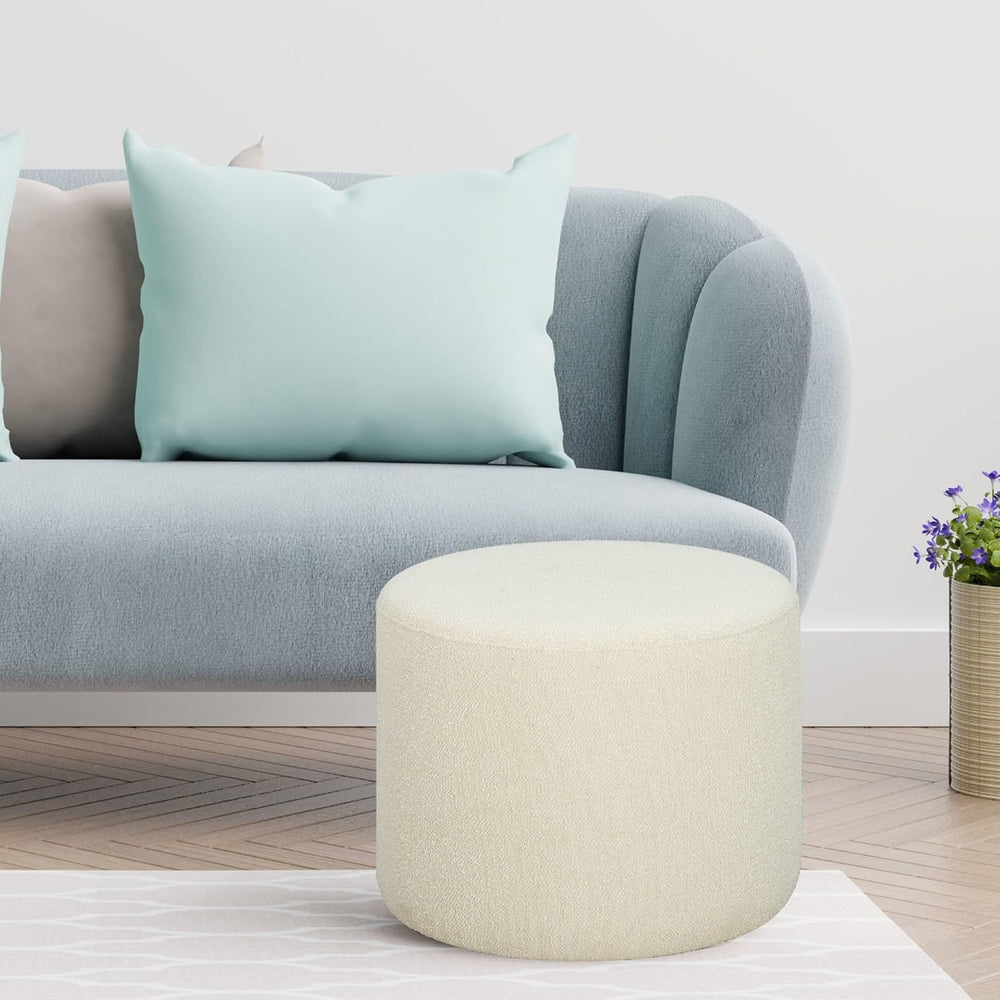 Studio Living Wentworth 19" Round Ottoman, Urban Transitional, Fully Ass...