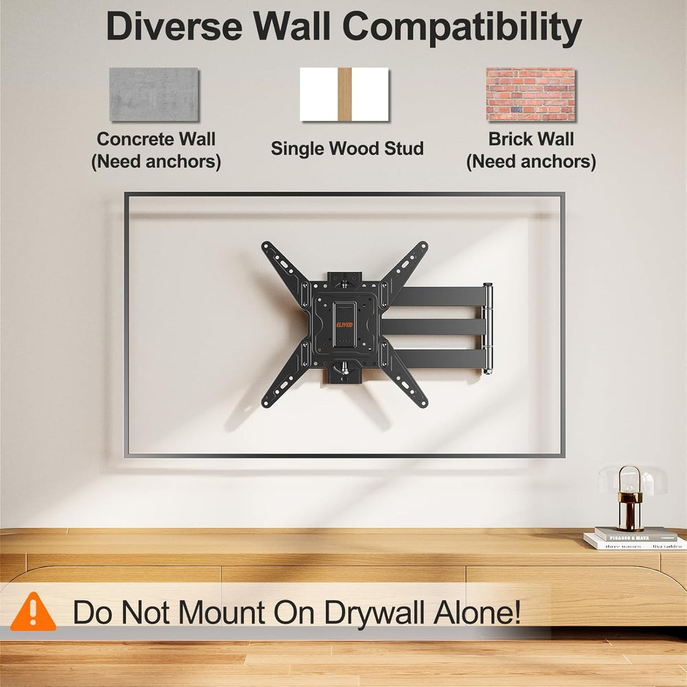 ELIVED 31.3in Long Arm TV Mount for 32-65" TVs, Max VESA 400x400, 99 lbs...