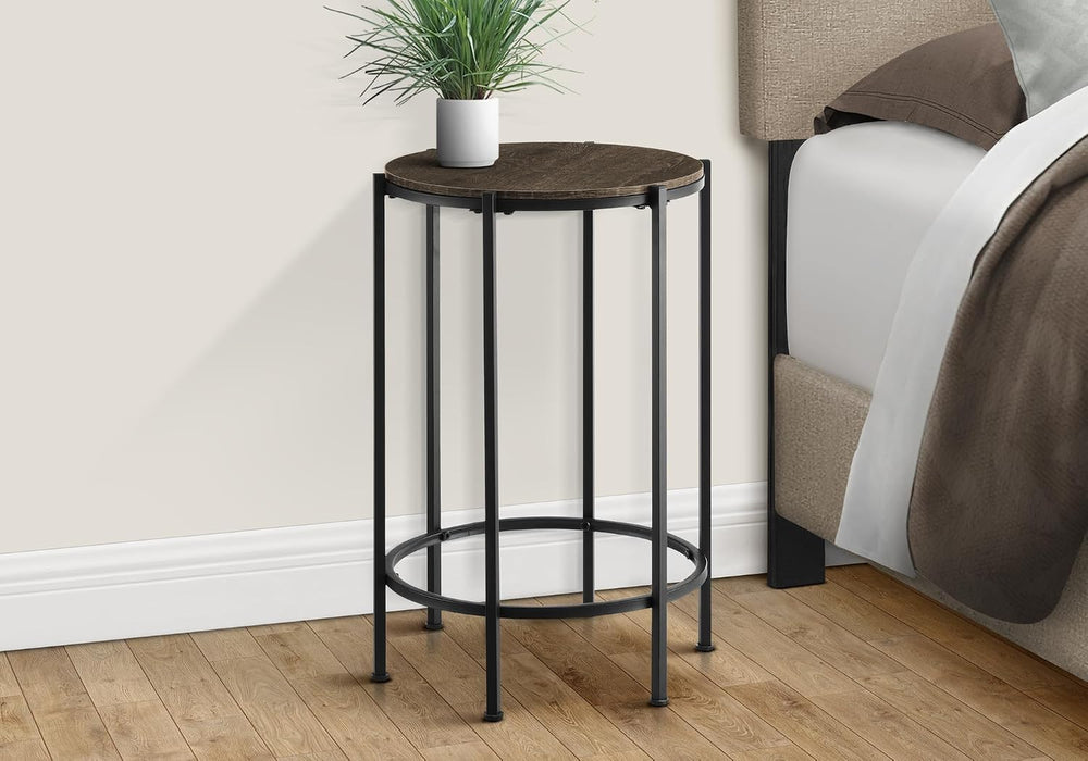 Monarch Specialties I 3756 Accent Table, End, Round, Side Table, Bedroom, Nig...