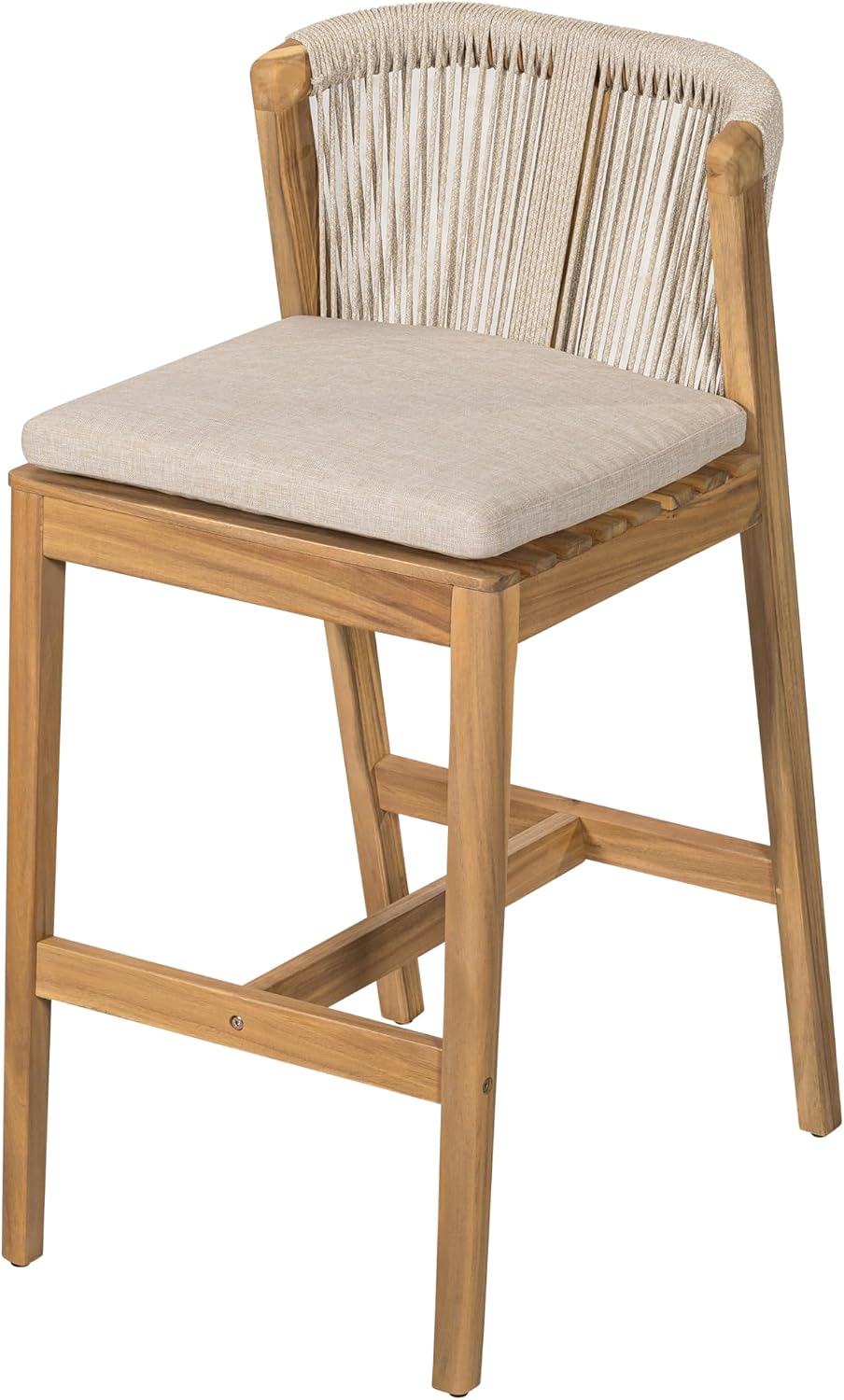Christopher Knight Home Cuz Patio Barstool Set of 2, Outdoor Counter Height S...