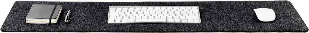 Premium Felt Desk Mat | Large 15.75" x 36" | Multifunctional Desk Pad for Home Office | Dark Gray