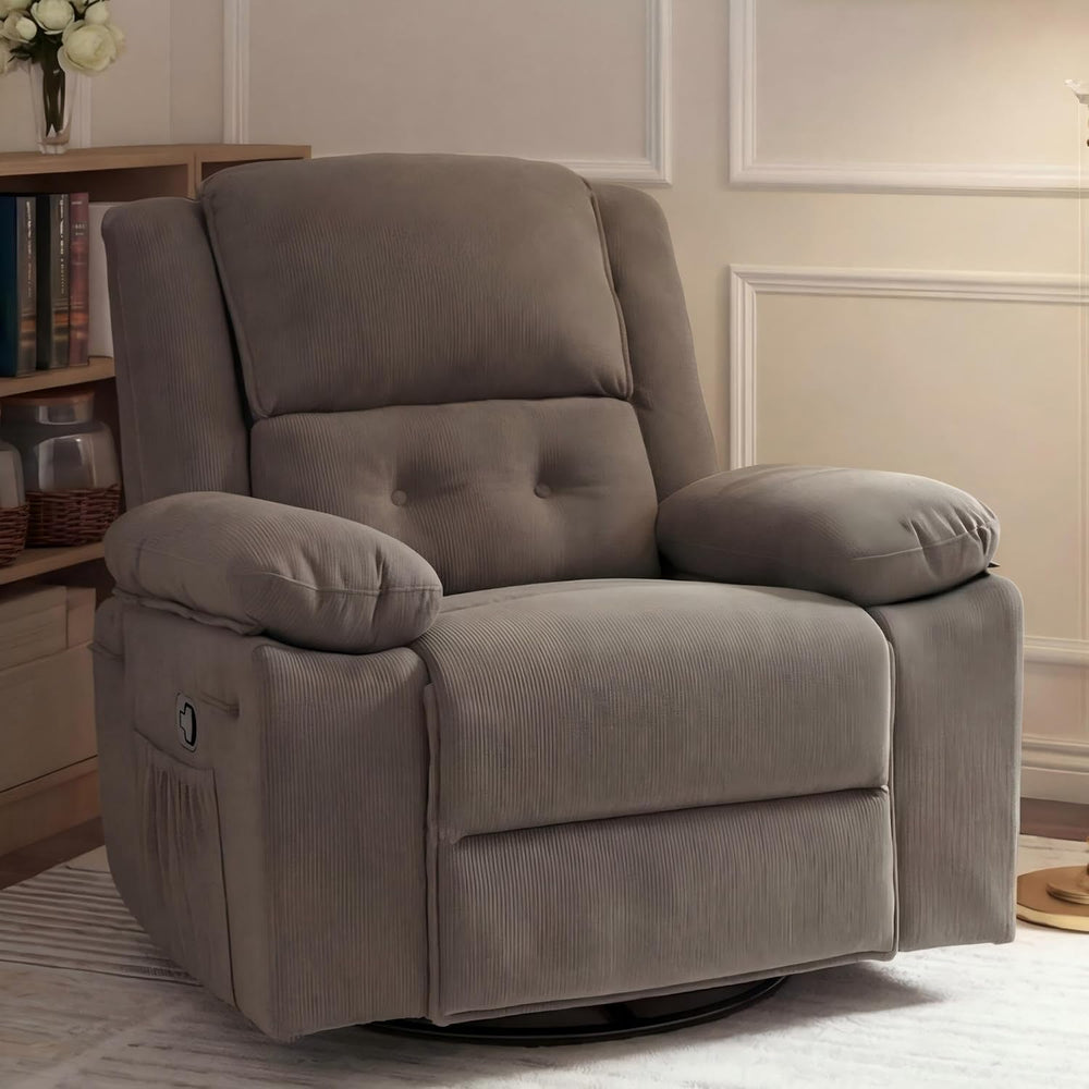 FLEXISPOT XRC2 360° Swivel Rocker Recliner with Massage & Lumbar Heat
