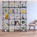 20 - Cube Organizer: Wire Cube Storage for Home & Office - Multifunctional, Modular Cubbies