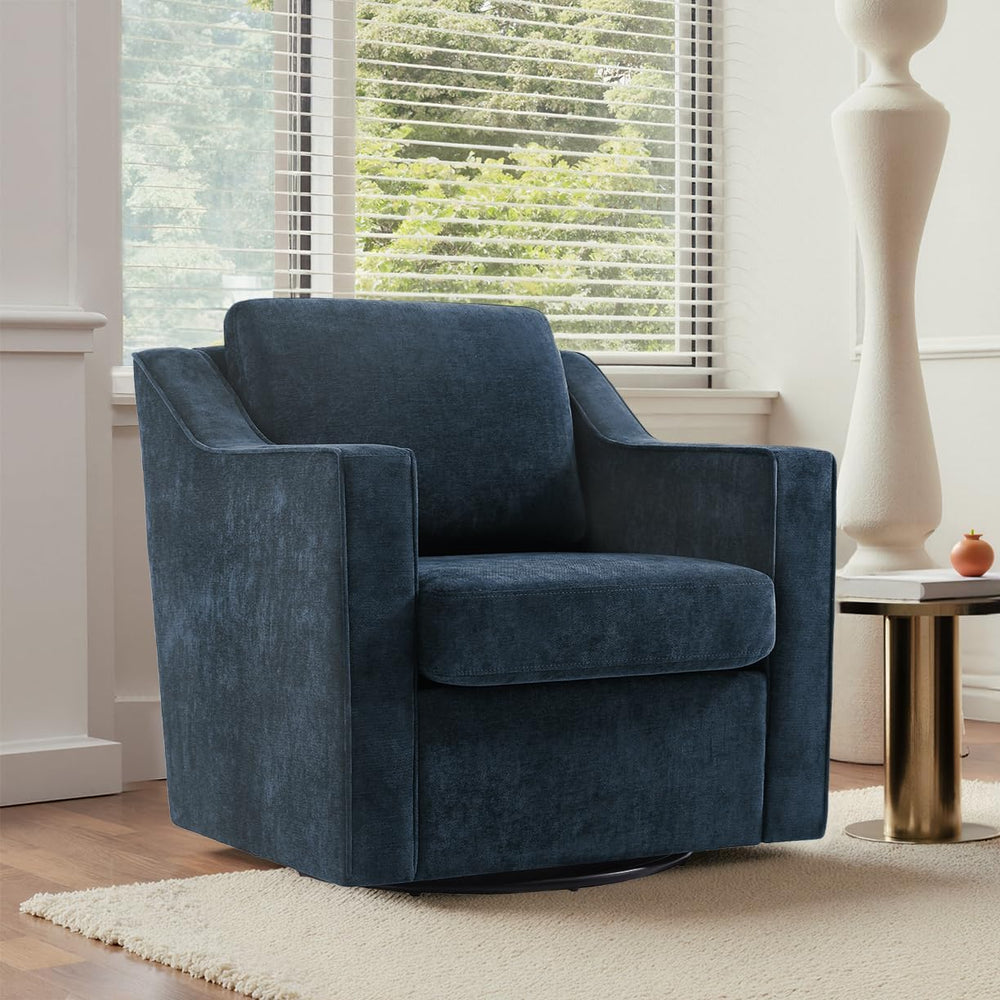 Swivel Accent Chairs Set of 2, Chenille Upholstered Armchair for Living Room,...