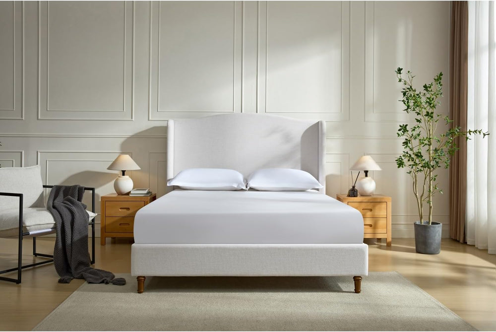 Geelife Upholstered Wingback Bed Size Queen/Tall 54" Headboard Upholster...