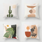 Gericco Pack of 4 Couch Throw Pillow Covers, Soft Modern Printed Pillow Covers for Sofa Living Room