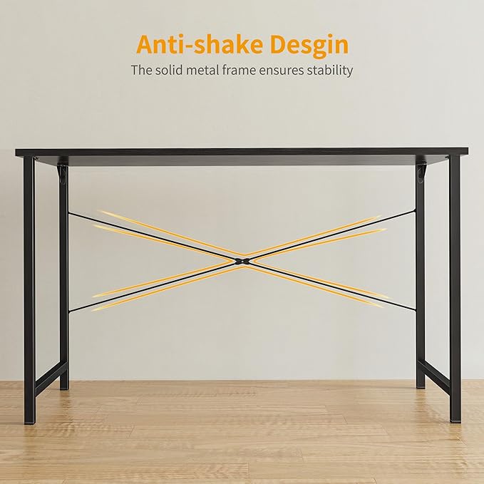 Cubiker Small Computer Desk, 32 inch Home Office Kids Desk for Bedroom and Small Spaces, Modern Simple Cheap Table for Studying, Writing, Working, Black