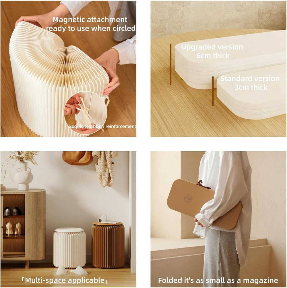 Foldable Stool — Paper Foldable Stool,Folding Paper Stool, (Book-Sized) ，11 I...