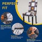 Chair Covers,Stretch Kitchen Chair Covers/Dining Chair Covers for Dining Room 8 Pack, Removable Washable Dining Chair Slipcovers for Home, Hotel, Banquet