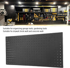 Fydun Metal Pegboard Wall Panels Steel Modular Peg Board Organizer Garage Workbench