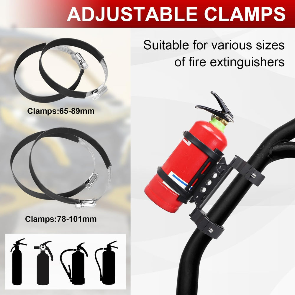 Quick Release Roll Bar Fire Extinguisher Mount Holder Bracket Kits Compatible...