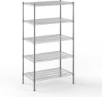 21" Deep x 36" Wide x 64" Height Wire Shelving Kit | 5-Tier | NSF Commercial Storage Rack Unit