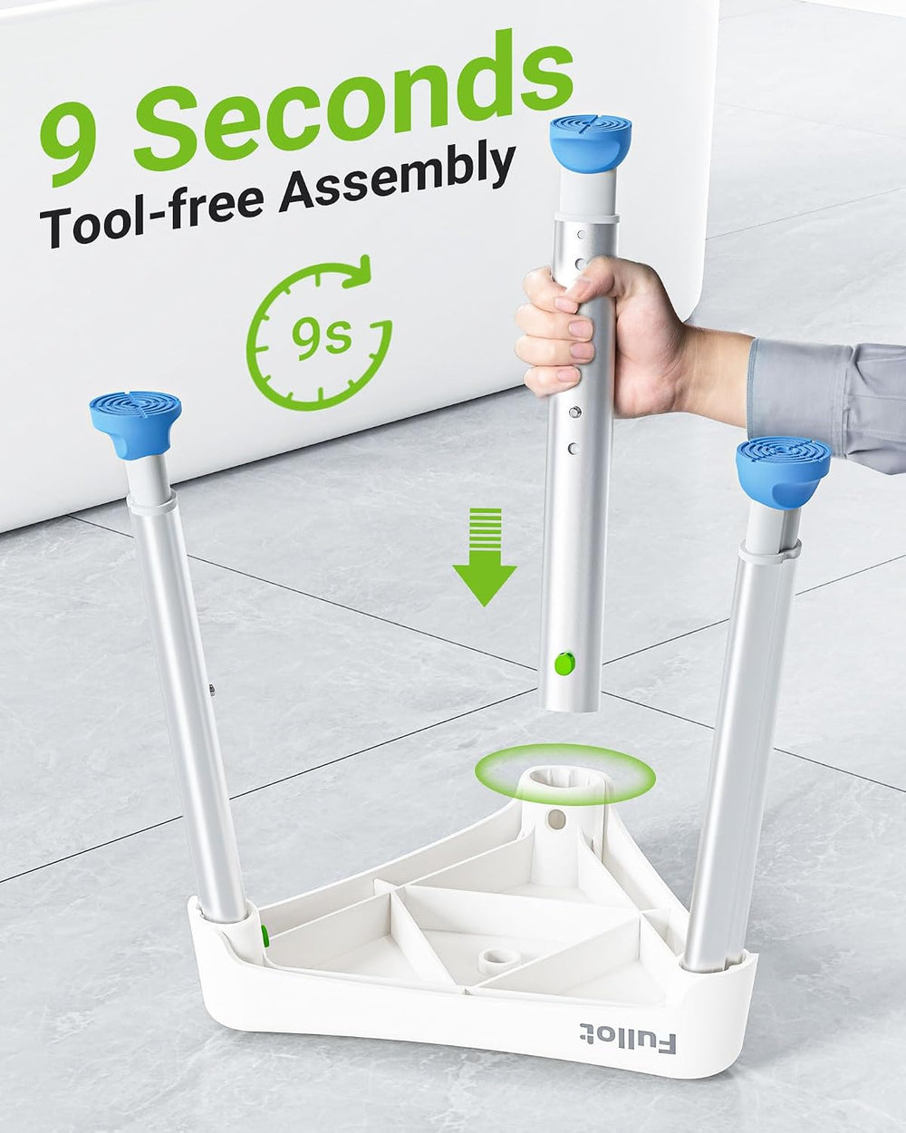 Space-Saving Triangular Shower Chair for Inside Shower, 400 lbs