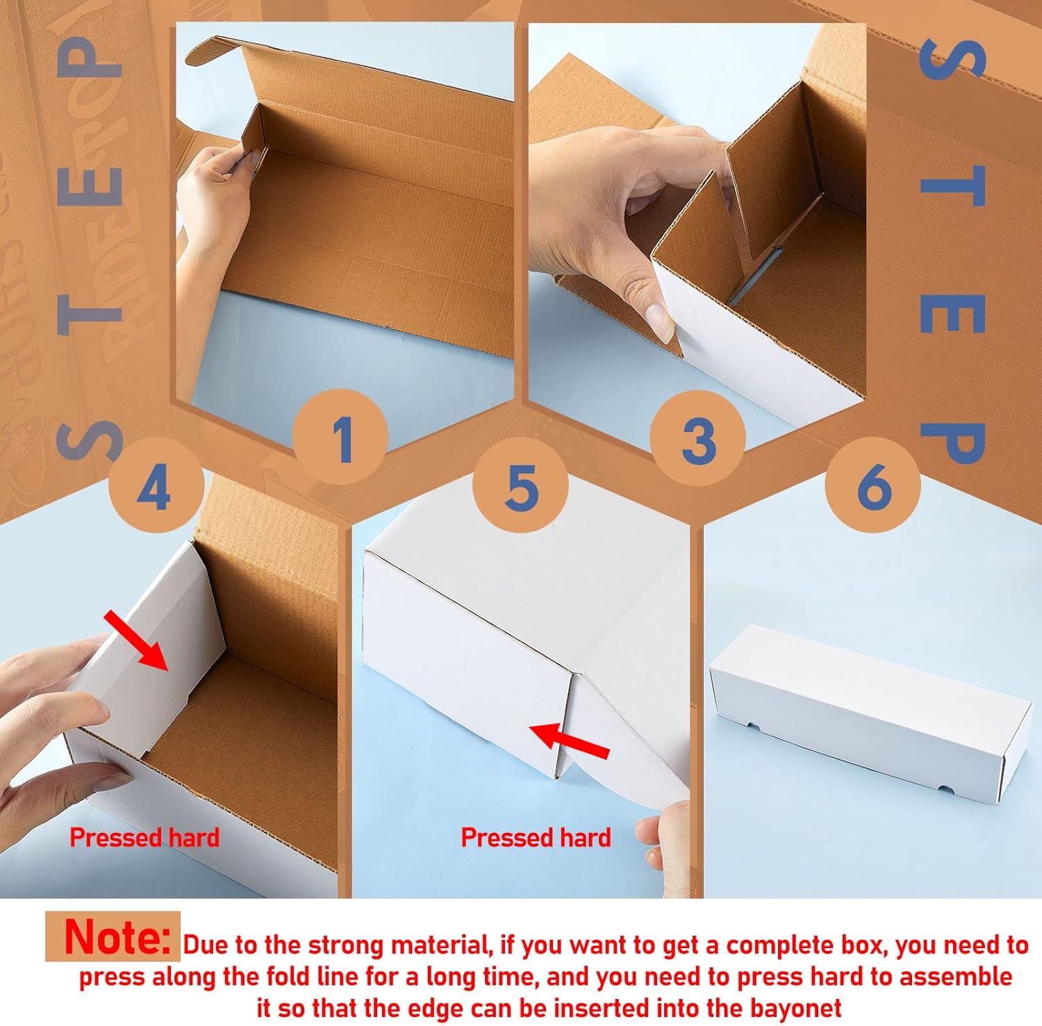 Sepamoon 6 Pack 800 Count Trading Card Storage Box Trading Organizer Game Sport Cardboard Box Collectible for Baseball Football Basketball Card Storage Protection (15 x 3 x 4-1/8 Inch)