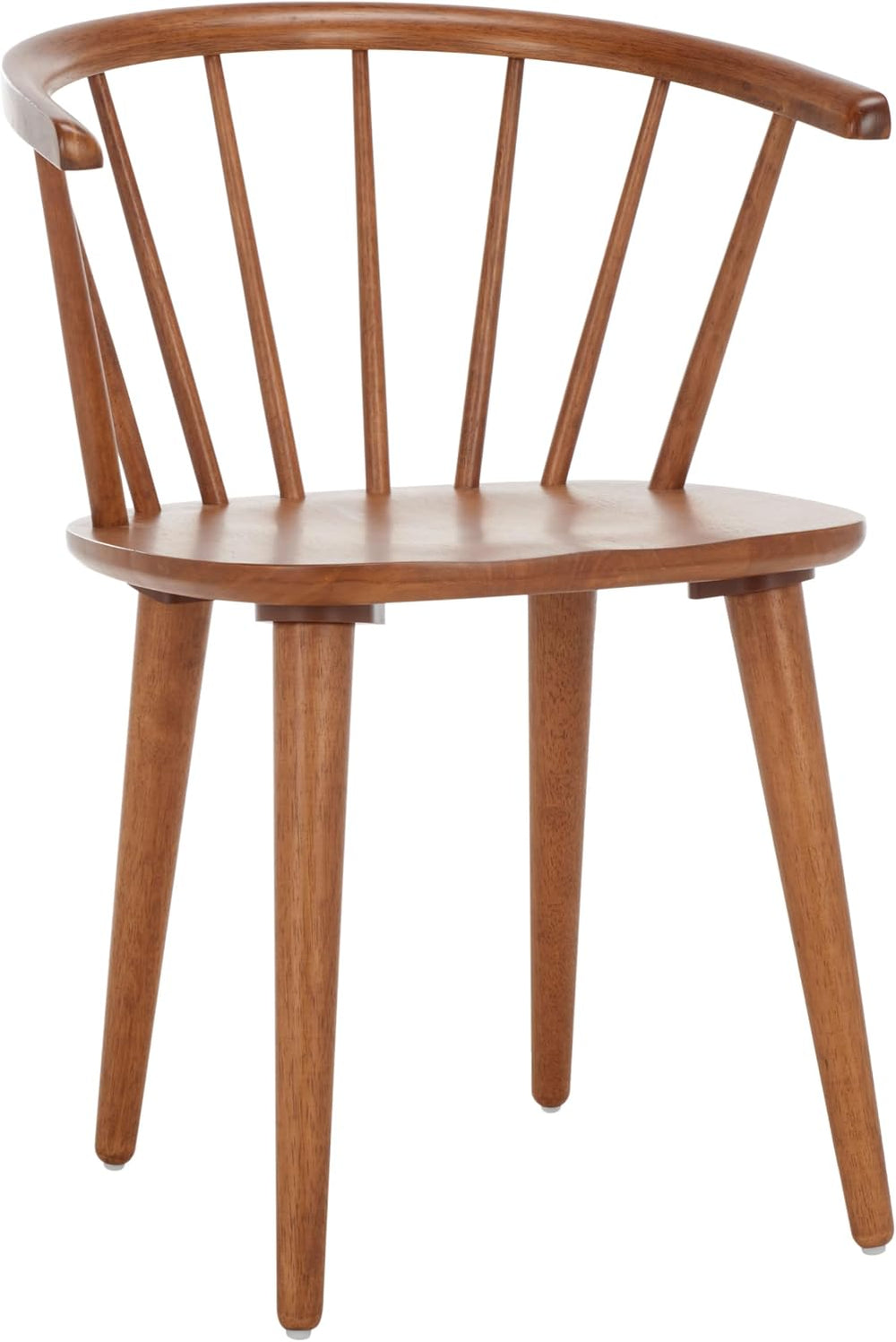 SAFAVIEH Blanchard Wood Accent Chair Set of 2, 17.9" Seat Honey AMH8512M