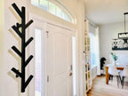PREMIUM RACKS Coat Rack & Hat Rack - Modern Design - Wall Mounted - Stylish - (Black)
