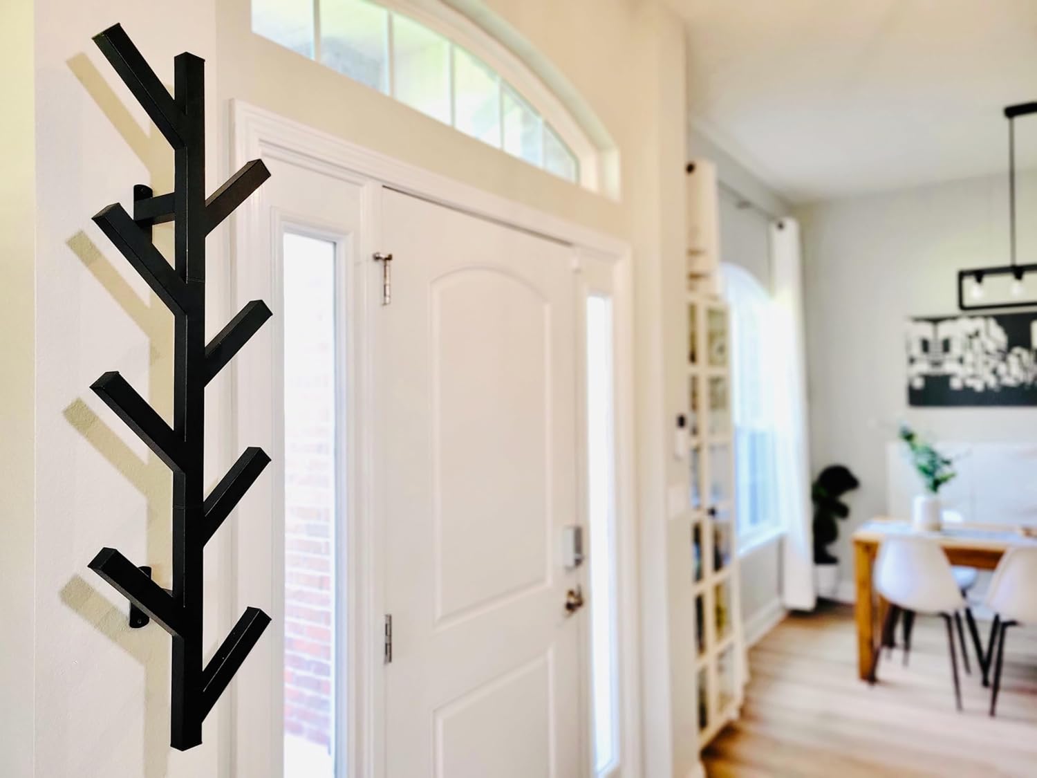PREMIUM RACKS Coat Rack & Hat Rack - Modern Design - Wall Mounted - Stylish - (Black)