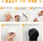 Headphone Wall Hangers Adhesive Gaming Headset Holder Hooks for Wall Mount Strong Universal Stand Hooks for Most Headphone Controller, Hat, Baseball Caps, Door, Closet(White,24 Pcs)