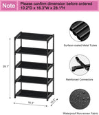 5-Tier Small Shoe Rack, Narrow Space-Saving Organizer for Small Spaces, Non-Woven Fabric Lightweight Shoe Shelves, for Closet Floor, Front Door, Entryway, Kids/Toddler/Adults, Black