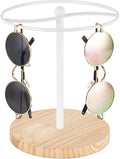 Mkono Sunglasses Organizer, Metal Glass Holder Storage Stand Display 1 Pack | Space-Saving, Holds 12 Eyewear Pairs, Sturdy Build, Clear Display, All Eyewear Types, for Table, Dresser, Desk, Countertop