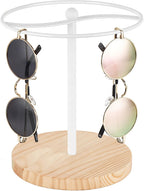 Mkono Sunglasses Organizer, Metal Glass Holder Storage Stand Display 1 Pack | Space-Saving, Holds 12 Eyewear Pairs, Sturdy Build, Clear Display, All Eyewear Types, for Table, Dresser, Desk, Countertop
