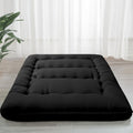 MAXYOYO 6" Extra Thick Japanese Floor Mattress Queen Folding Futon Mattress | Foldable Tatami Pad for Adults, Roll Up Floor Mat for Living Room Guest Room RV, Black