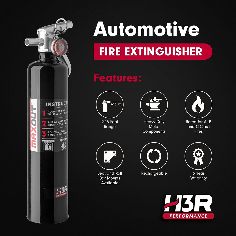 MaxOut ABC Fire Extinguisher for Vehicle, Marine & Home Safety | Car, Tru...