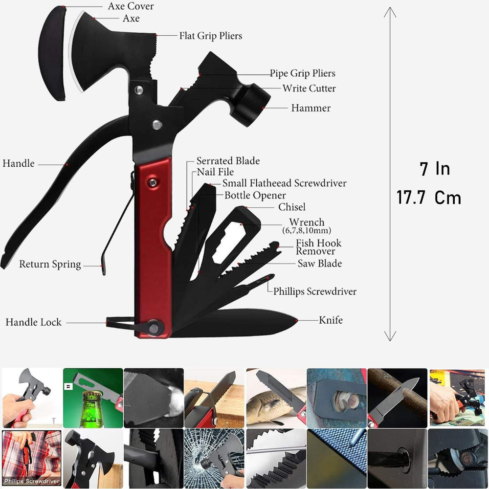Survival Kit Emergency Supplies 298 Pcs - First Aid, Tactical Shovel, Compass...