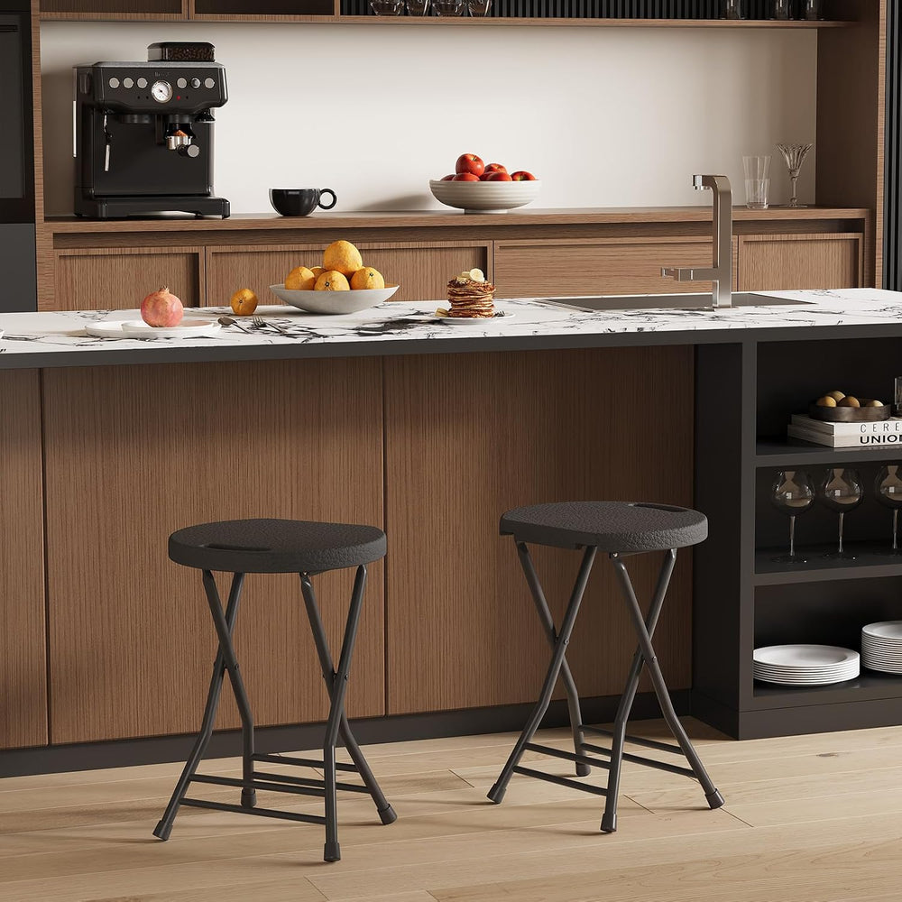 Garvee Folding Stool, Backless 18-Inch Stool, Portable with Handle, Foldable ...