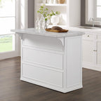 HomeStock Eclectic Elegance Faux Marble Top Kitchen Island