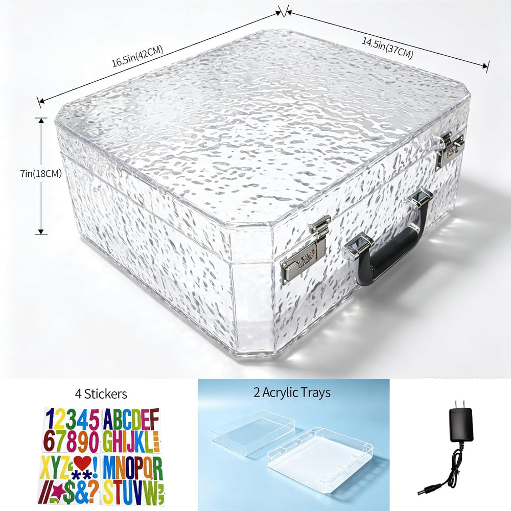 LED Wine Bottle Servicer Stand Champagne LED Display Box Rechargeable, Lumino...