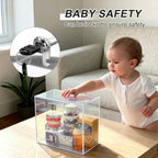 Acrylic Transparent Medicine Box，Medication Lock Box, Clear Medicine Storage Organizer & First Aid Box, for Home & Travel(Clear)