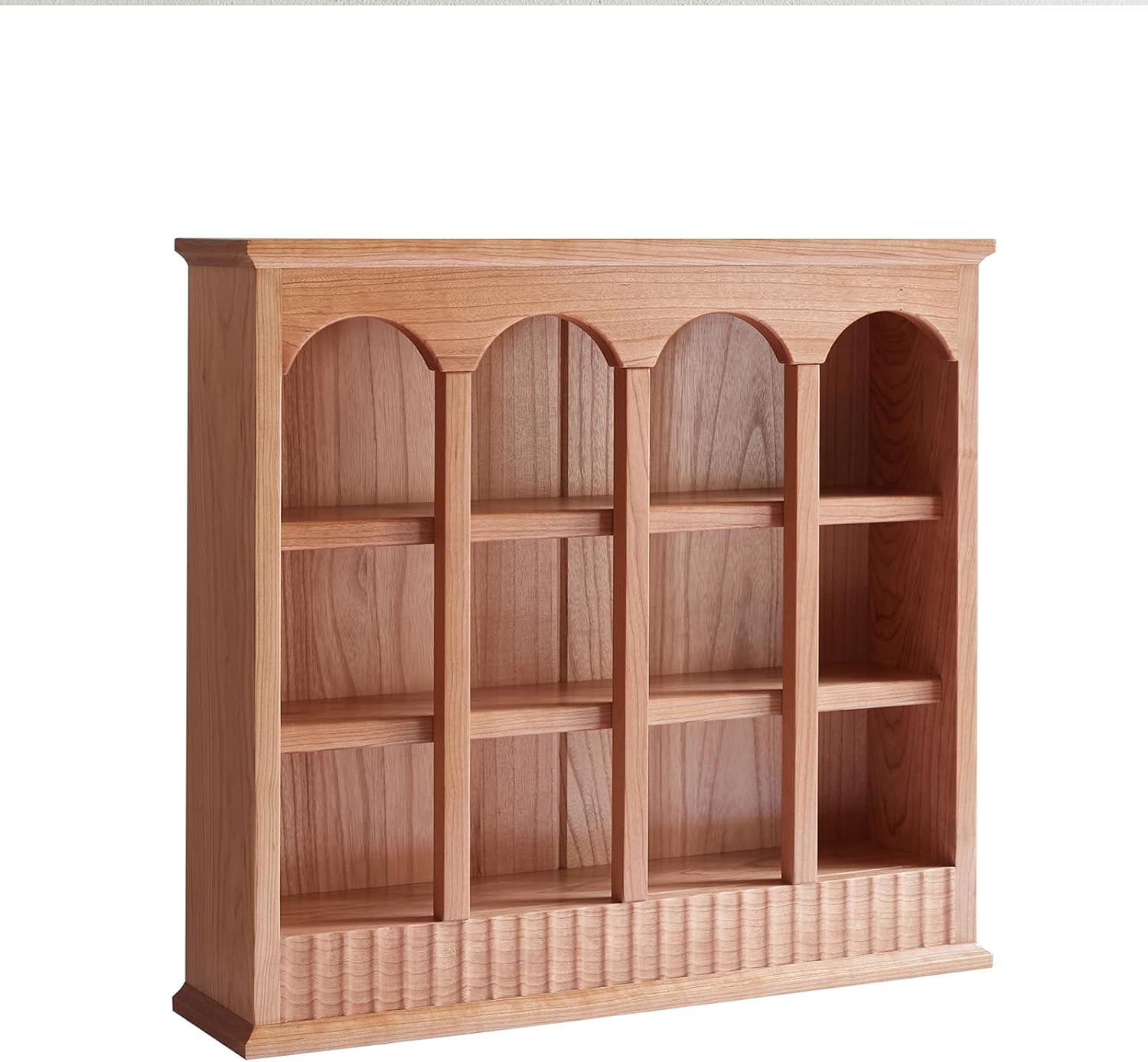 Solid Wood Countertop Cabinets,North America A Grade Cherry One Piece Solid Wood Storage Rack Simple European Style Wooden Kitchen Table Cup Holder No Assembly Required