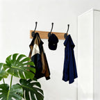 4 Pack Heavy Duty Wall Hooks for Hanging, Metal Coat Hooks Wall Mount, Easy to Install, Ideal for Living Room, Bathroom, Kitchen, Bedroom (Black)