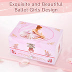 Classical Ballerina Musical Jewelry Box with Drawer and Dancing Ballerina,Girls Gifts for Kids Jewel Storage, Girls Music Box for Kids Ages 3-12 Gift