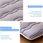 jzbearapt Premium Foam Japanese Floor Mattress Futon Mattress,100% High Density Comfortable Foam,Thicken Tatami Mat Sleeping Pad,Portable Kids Adults Sleeping Mats for Guest Room, Dormitory