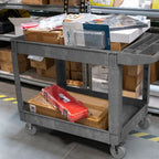 Heavy-Duty Utility Cart Tool Cart, Extra Large Rolling Carts with Storage Handle, Work Cart Service Carts for Garage Warehouse, Workshop, Office, School