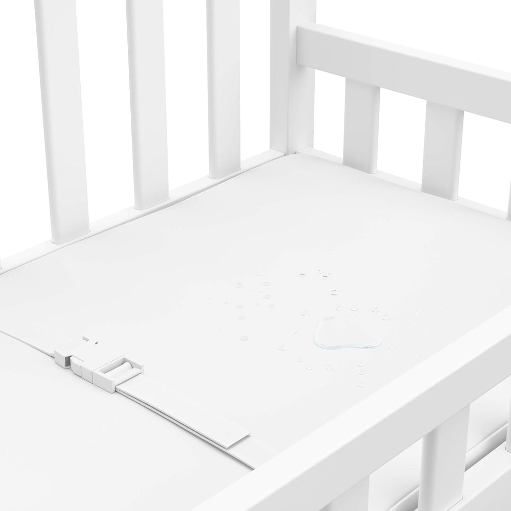Graco Changing Table with Water-Resistant Changing Pad, White